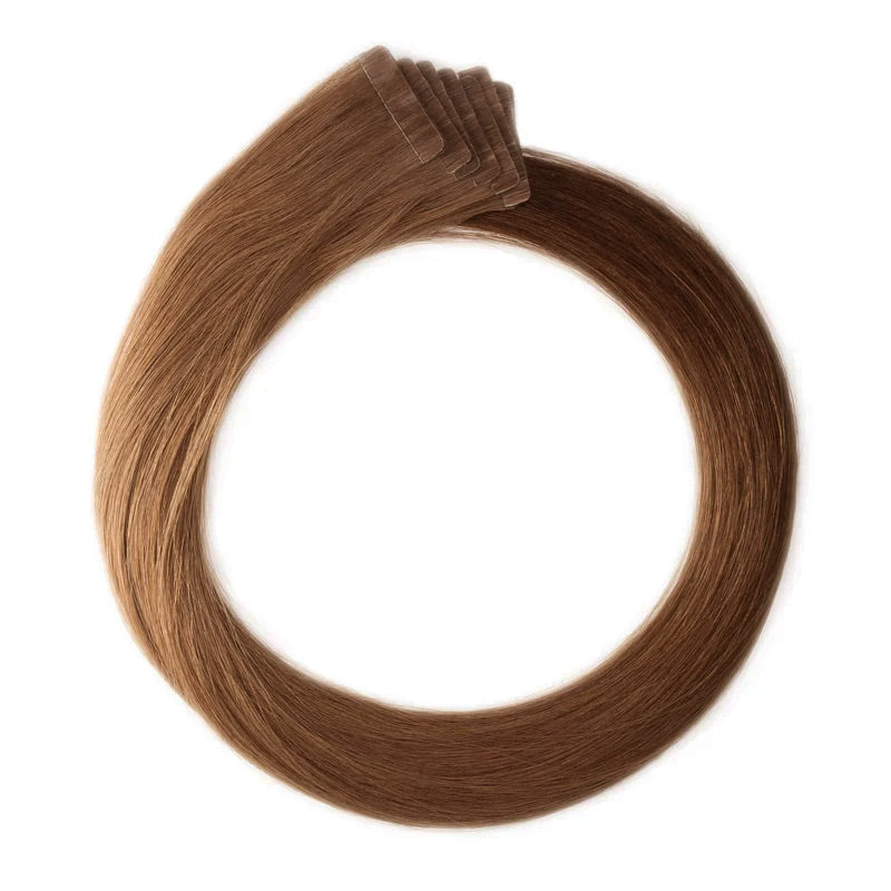 Tape-Extensions – haselnussbraun #06