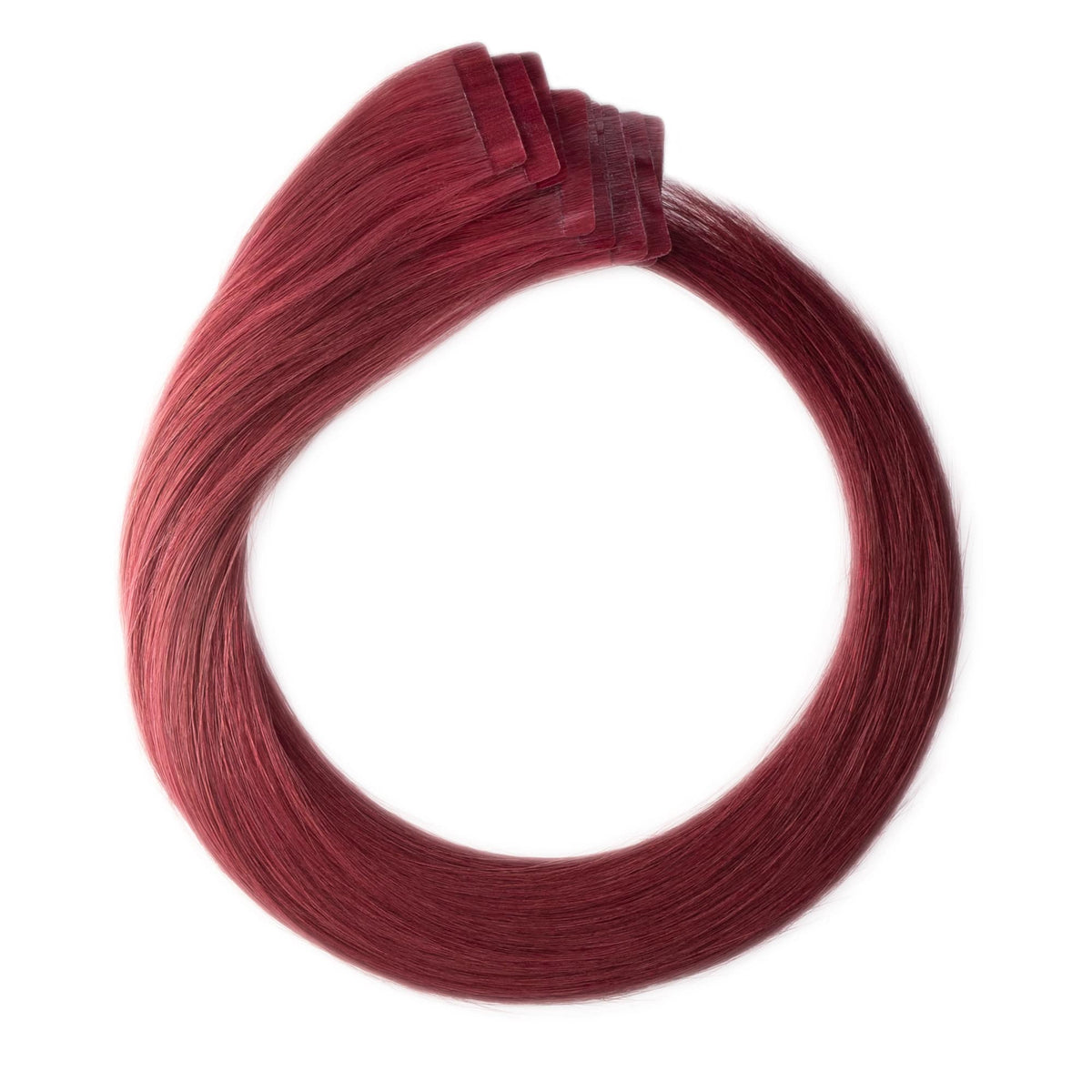 Tape-Extensions – weinrot #35