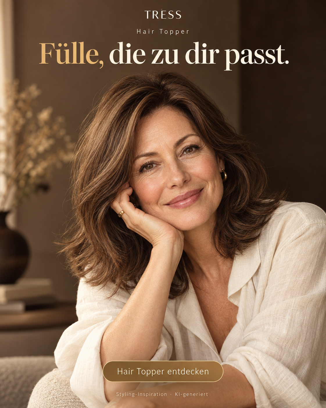 Hair Topper – Fülle, die zu dir passt. KI-generierte Styling-Inspiration.