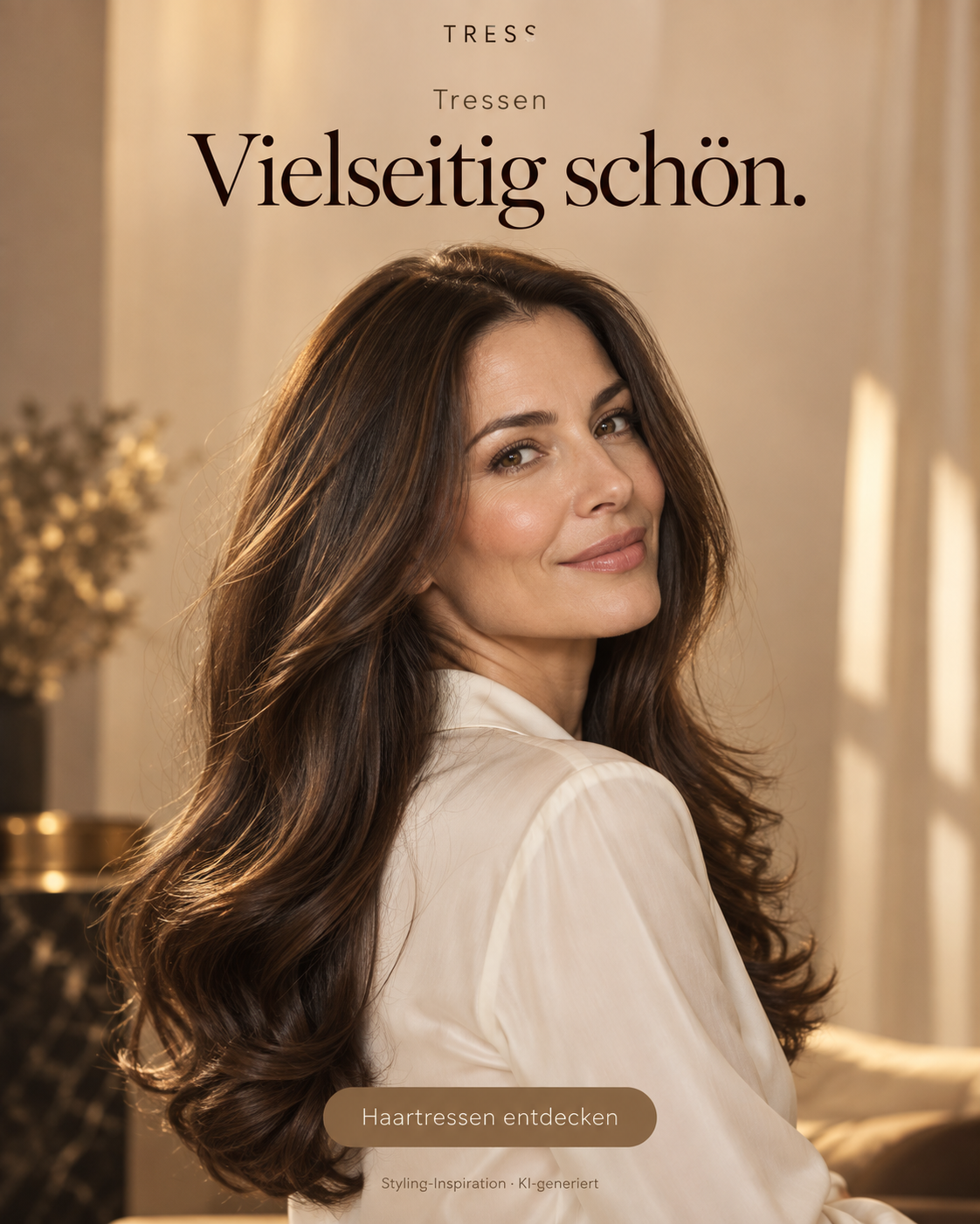 Tressen – Vielseitig schön. KI-generierte Styling-Inspiration, keine verbindliche Produkt- oder Farbdarstellung.